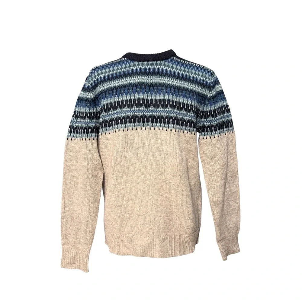 Vintage Y2K J. Crew Wool Fair Isle Sweater Small